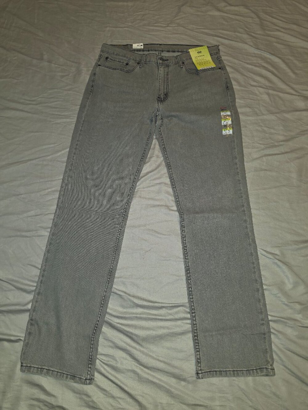 NWT Men’s Levi’s 514 Straight Jeans 36x34 Gray Stretch